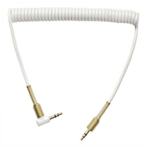 Кабель AUX. 3,5ММ - 3,5ММ, витой, белый кабель audio aux type c to mini jack 3 5 mm