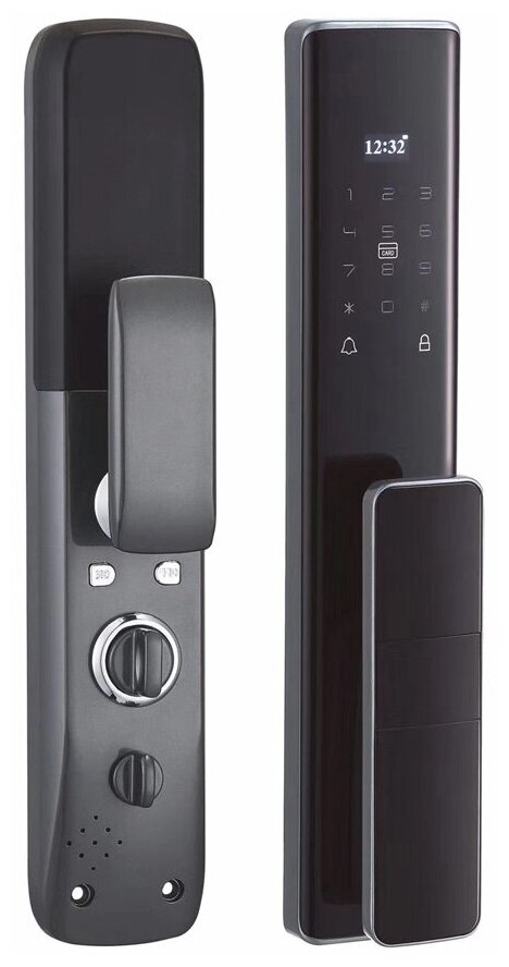 HDcom SL-912 Tuya-WiFi - биометрический электронный Wi-Fi умный замок на входную дверь - толщина двери: 40-110мм