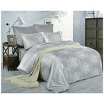 Комплект постельного белья семейный дуэт Итальянский текстиль из шелка-сатина - изображение