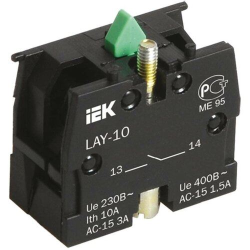 Контактный блок BDK21 1з для серии LAY5 IEK Комплектующие для устройств управления и сигнализации