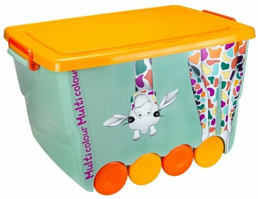Ящик для игрушек 50 л, пластик, Idea, Окто Жираф, М 2551