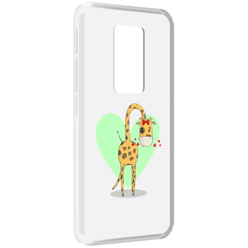 Чехол MyPads Влюбленный жираф 14 февраля для Motorola Defy 2021 задняя-панель-накладка-бампер чехол mypads влюбленный жираф 14 февраля для motorola edge 30 neo задняя панель накладка бампер