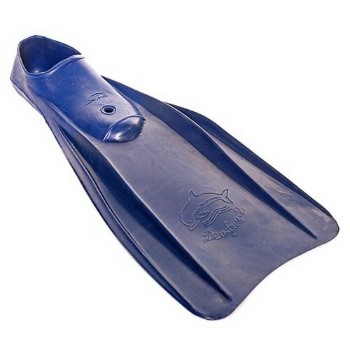 Ласты для плавания Дельфин, размер 35-37 (синие)