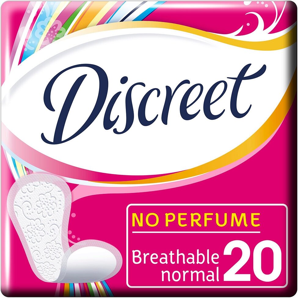 Прокладки женские ежедневные Discreet Normal Single, 20 шт