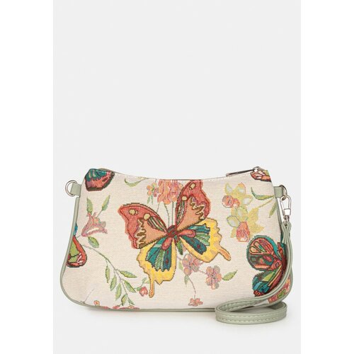 фото Сумка клатч l-craft, фактура плетеная, бежевый, серый