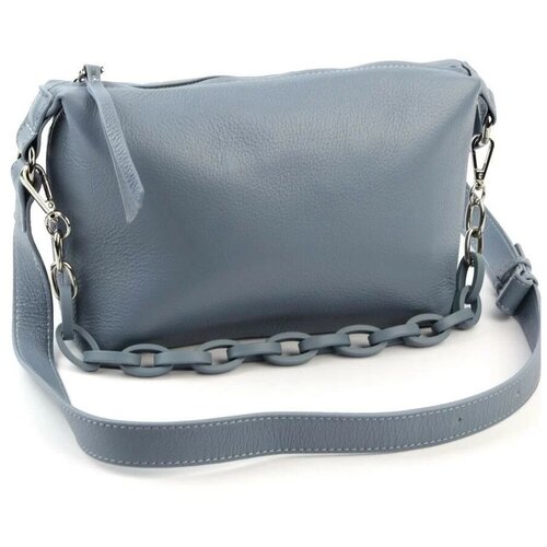 фото Женская кожаная сумка 876 блу (120834) fuzi house