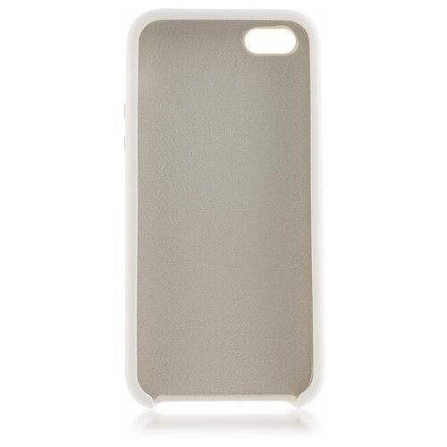 Чехол для Apple iPhone 5\5S\SE Brosco Softrubber, накладка, белый iphone 5 5s se накладка пластиковая шершавая baseus