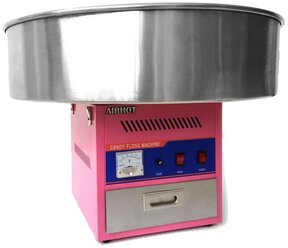 Аппарат, машина для приготовления сахарной ваты промышленный AIRHOT CF-2 розовый с увеличенной чашей 730 мм