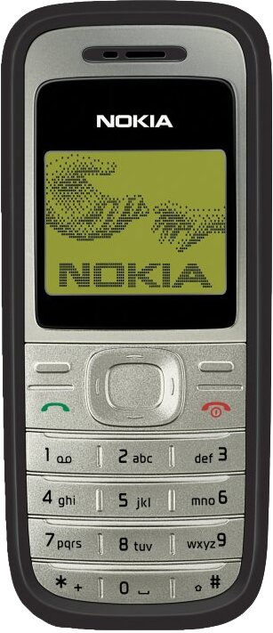 Телефон Nokia 1200 Global для РФ, 1 SIM, черный