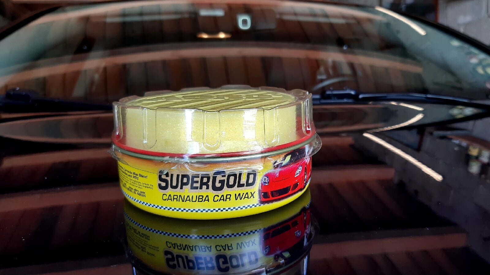 Воск для автомобиля ABRO Super Gold 0.23 кг + салфетка специальная — фото 2