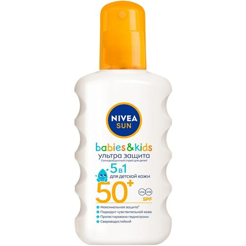 Nivea / Спрей солнцезащитный детский Nivea Sun Kids SPF50+ Ультра защита 200мл 3 шт nivea спрей солнцезащитный детский nivea sun kids увлажняющий spf30 200мл 3 шт