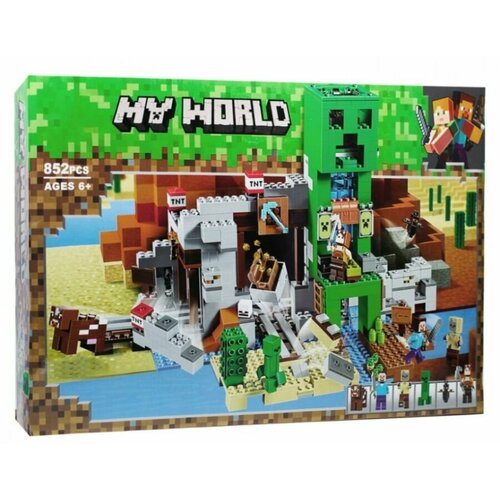 Конструктор Minecraft Шахта Крипера, 11363 конструктор lego minecraft 21155 шахта крипера 834 дет