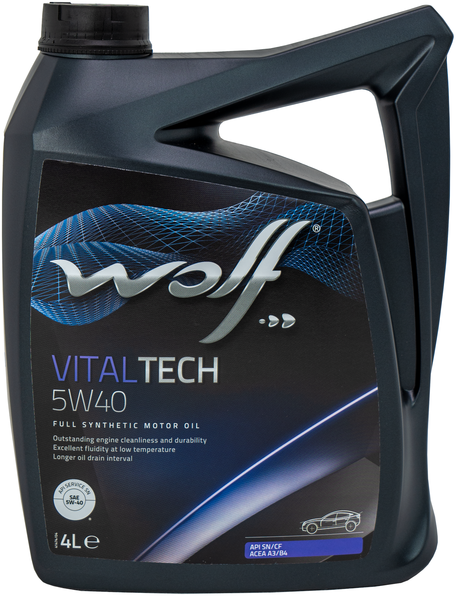 Масло моторное WOLF VITALTECH 5W40, 4 л