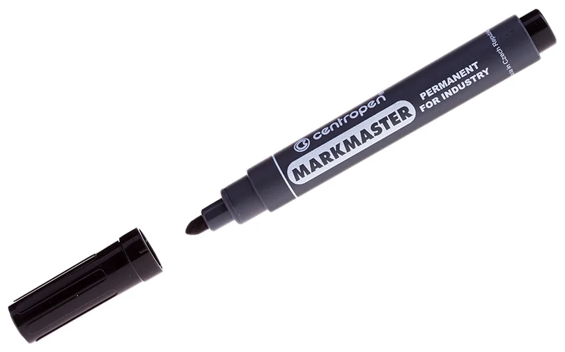 Маркер перманентный для промышленной маркировки черный CENTROPEN "Marksmaster", 2,5 мм, 8599