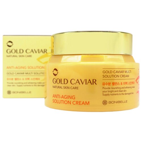 Крем Bonibelle Gold Caviar Natural Skin Care для лица, шеи и декольте, 80 мл