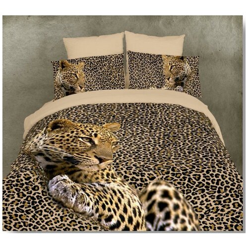 фото Постельное белье из сатина шимарре 2 спальный (4 наволочки) famille