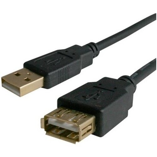 Bion Кабель удлинительный USB 2.0 A-A (m-f), 1.8м, черный [BXP-CCP-USB2-AMAF-018]