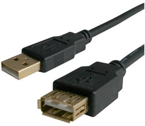 Кабель удлинительный Bion USB 2.0 A-A (m-f), 3м, черный (BXP-CCP-USB2-AMAF-030)