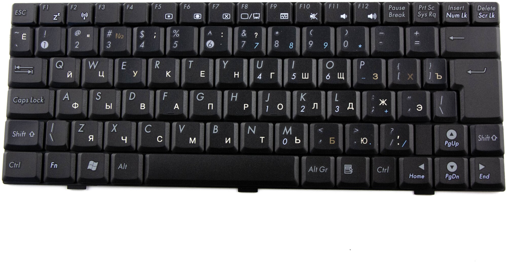 Клавиатура для Asus Eee PC 1000 1000H S101H Черная p/n: V021562IS V0215621S3 0KNA-0D3RU02