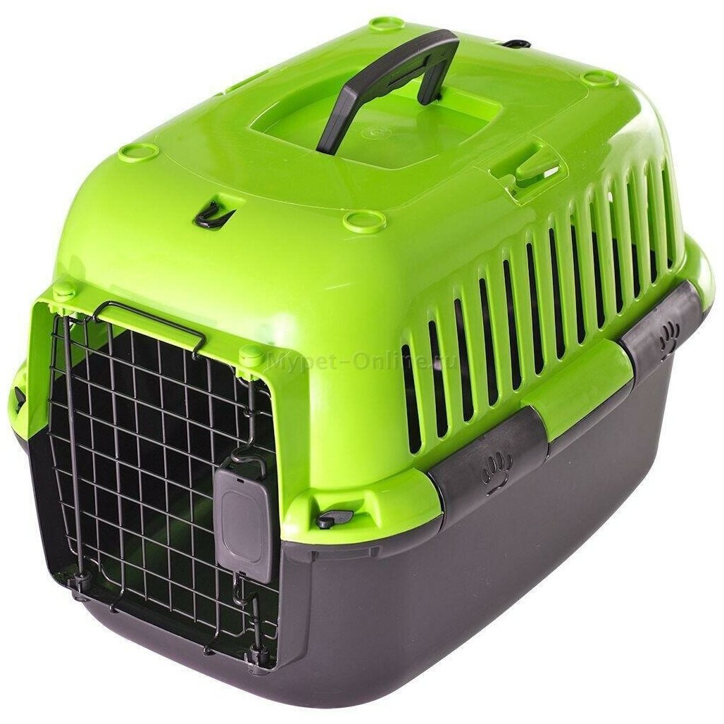 Переноска для собак и кошек Fauna International Explorer Splash, размер 49х32х32см, зелено-черный