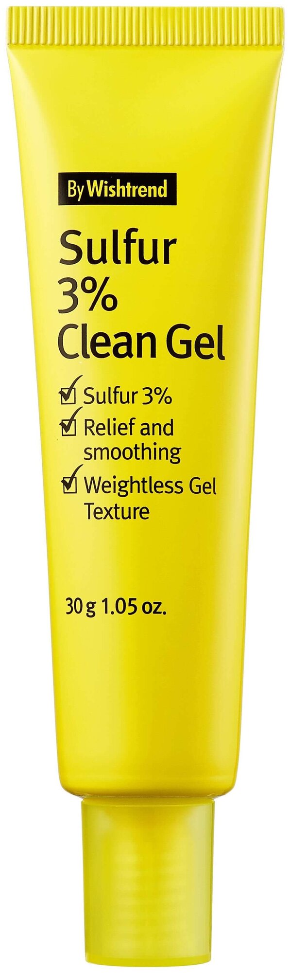 By Wishtrend Sulfur 3% Clean Gel Локальный гель для лица против акне с серой, 30 мл, 30 г