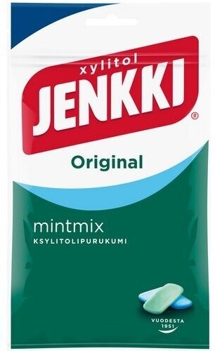 Жевательная резинка Jenkki Original MintMix с ксилитом 100 г (из Финляндии)