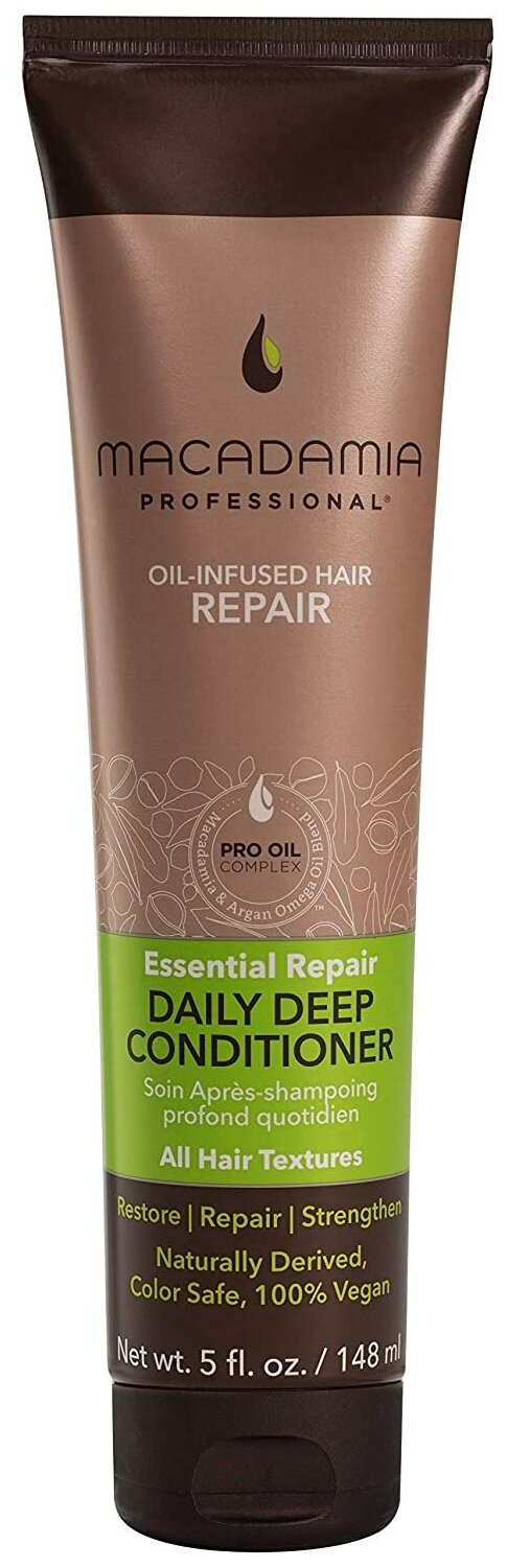 Macadamia кондиционер Daily Deep Essential Repair Интенсивное восстановление для всех типов волос, 148 мл