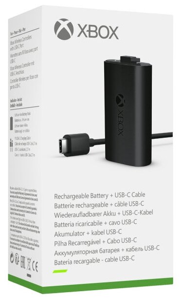 Зарядное устройство MICROSOFT Play and Charge, для Xbox Series X/One, черный [sxw-00002] - фото №5