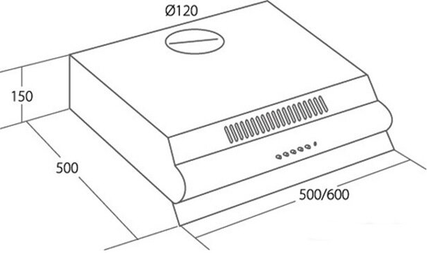 Вытяжка AKPO WK-7 Р3060 белая - фото №6