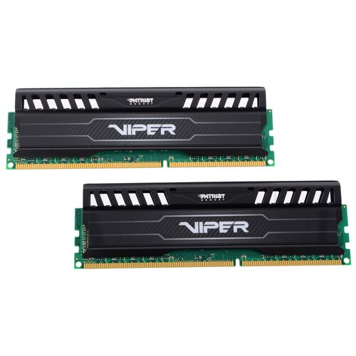 Оперативная память Patriot Memory VIPER 3 16 ГБ (8 ГБ x 2 шт.) DDR3 1600 МГц DIMM CL10 PV316G160C0K оперативная память hp 8 гб ddr3 1600 мгц dimm a2z50aa