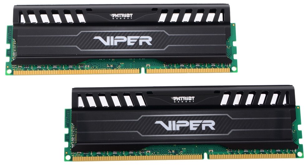 Оперативная память Patriot Memory VIPER 3 16 ГБ (8 ГБ x 2 шт.) DDR3 1600 МГц DIMM CL10 PV316G160C0K