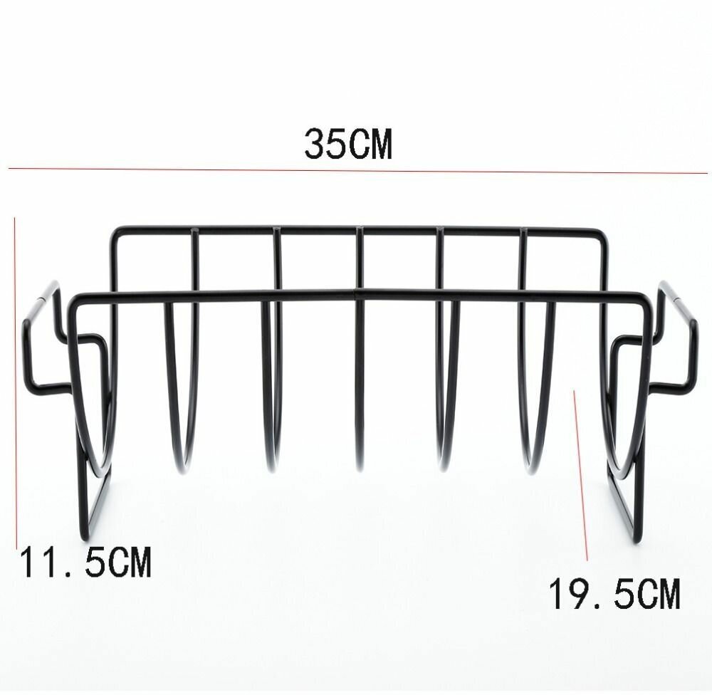 Подставка двухсторонняя для ребрышек курицы мяса стейков в духовку гриль BBQ мангала
