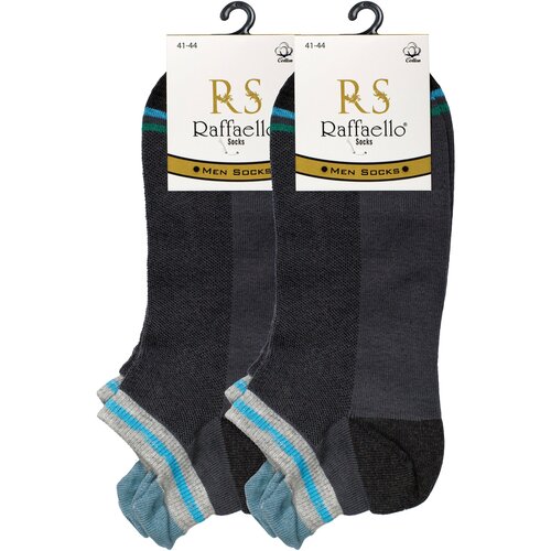 Носки Raffaello Socks, 2 пары, размер 41-44, серый носки raffaello socks 2 пары размер 41 44 белый