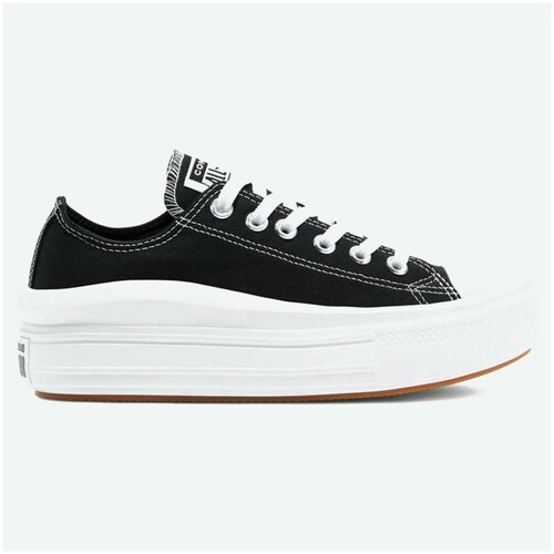 Кеды женские Converse Chuck Taylor All Star Move Low Top 570256 текстильные черные (36)