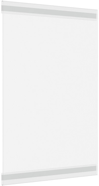 Ценникодержатель из прозрачного пластика со скотчем А6, вертикальный,10шт/уп