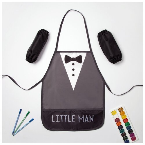 фото Набор детский для творчества collorista "little man", фартук 49*39 см и нарукавники