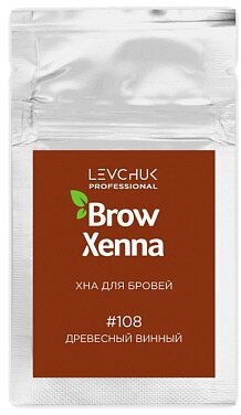 (Саше) Хна для бровей 6гр, Brow Xenna, (Шатен #108, древесный винный)