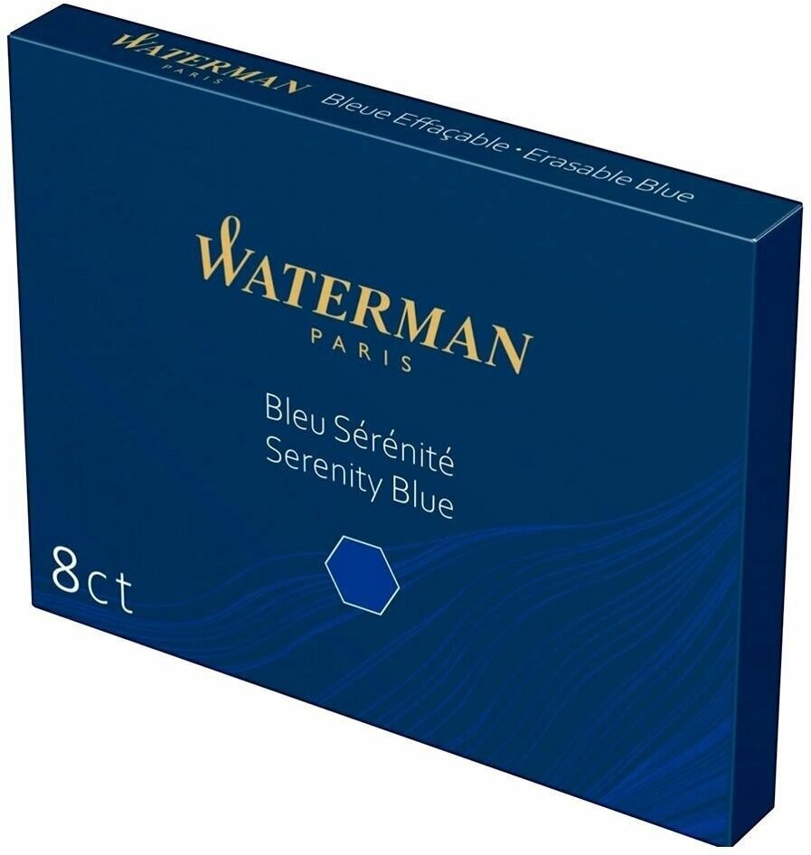 Картридж Waterman (S0110860) синие чернила для ручек перьевых (8шт) - фото №7