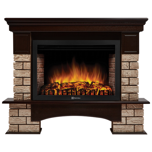 Портал Firelight Forte Wood 30 темный дуб портал forte 30s камень белый шпон белёный дуб