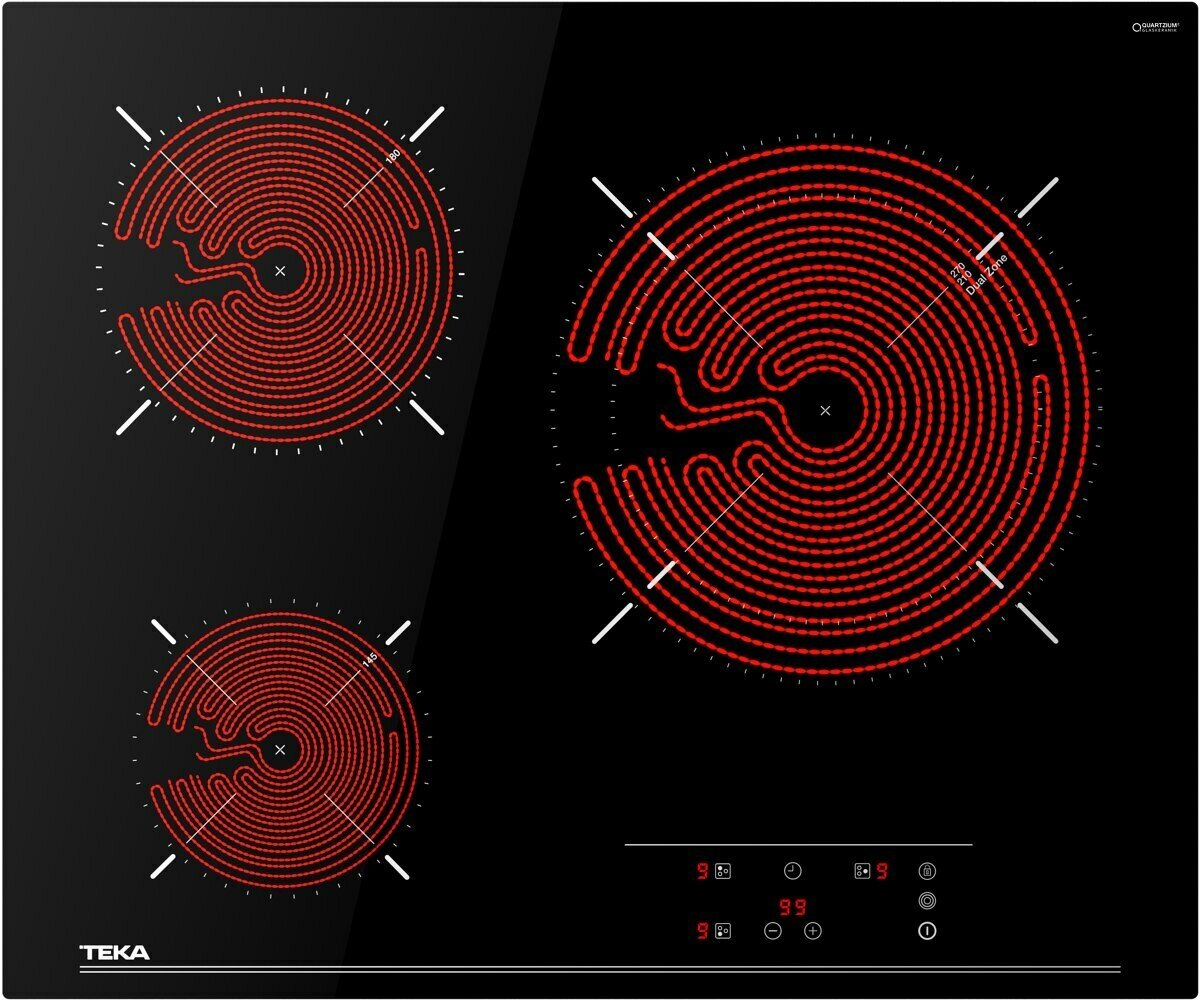 Стеклокерамическая варочная панель 60 см TEKA TB 6315 Black