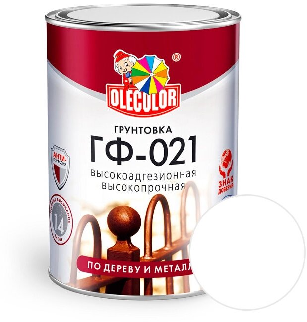 Грунт OLECOLOR ГФ021 Белый 1 кг