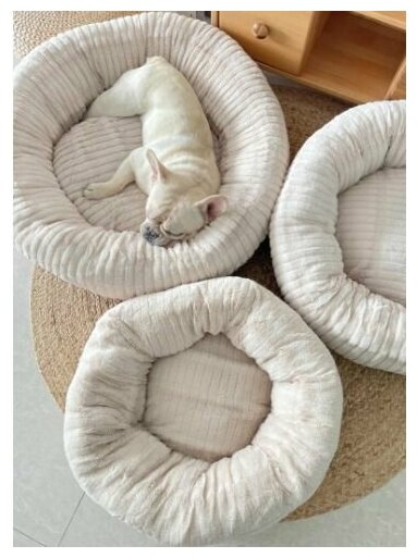 Лежак для кошек и мелких пород собак, 53 см, серый - фотография № 3