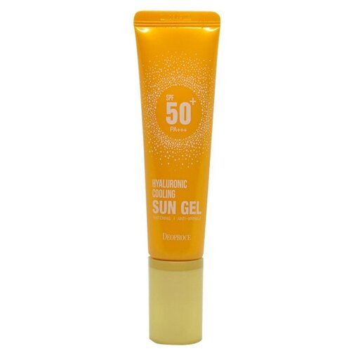 Освежающий солнцезащитный гель - крем Deoproce Hyaluronic Cooling Sun Gel SPF 50+ PA+++