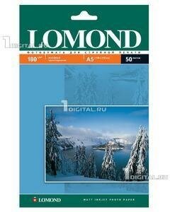 Фотобумага Lomond A5 (210 x 148 мм), 180 г/м2 (50 листов) матовая односторонняя (0102068)