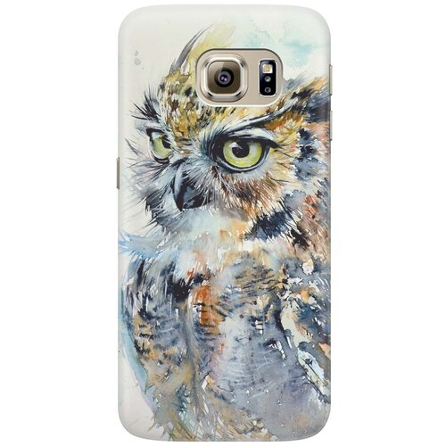 фото Cиликоновый чехол красочный филин на samsung galaxy s6 edge / самсунг с6 эдж re:pa