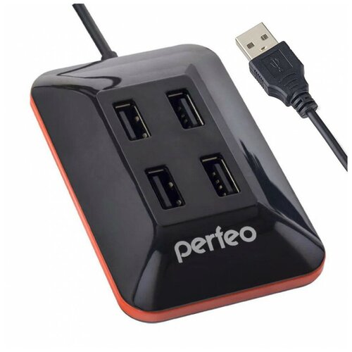 Хаб USB Perfeo PF-VI-H028 4 Ports Black PF_A4527 