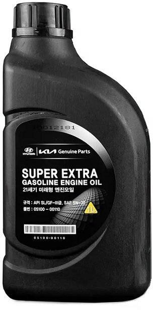 Масло моторное Hyundai/KIA Super Extra Gasoline 5W30 1л полусинтетическое SL/GF3 05100-00110