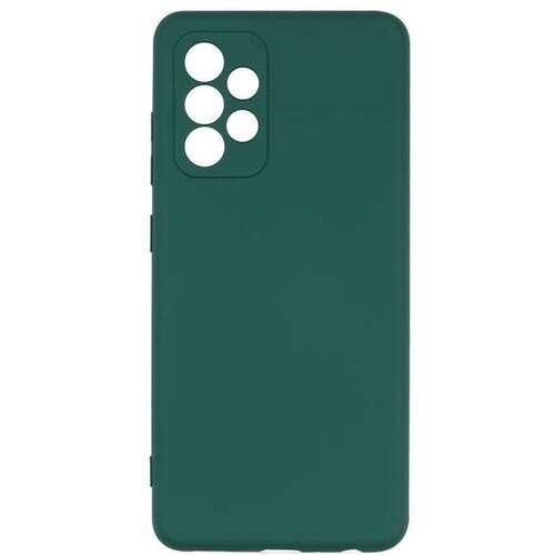 Накладка силиконовая Silicone Cover для Samsung Galaxy A73 5G A736 зелёная силиконовый чехол накладка бампер цветочный паттерн 4 для samsung galaxy a73 5g a736