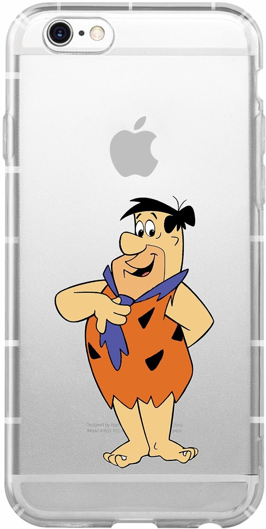 Чехол для iPhone 6 / 6S силиконовый "Fred Flinstone" - фотография № 1