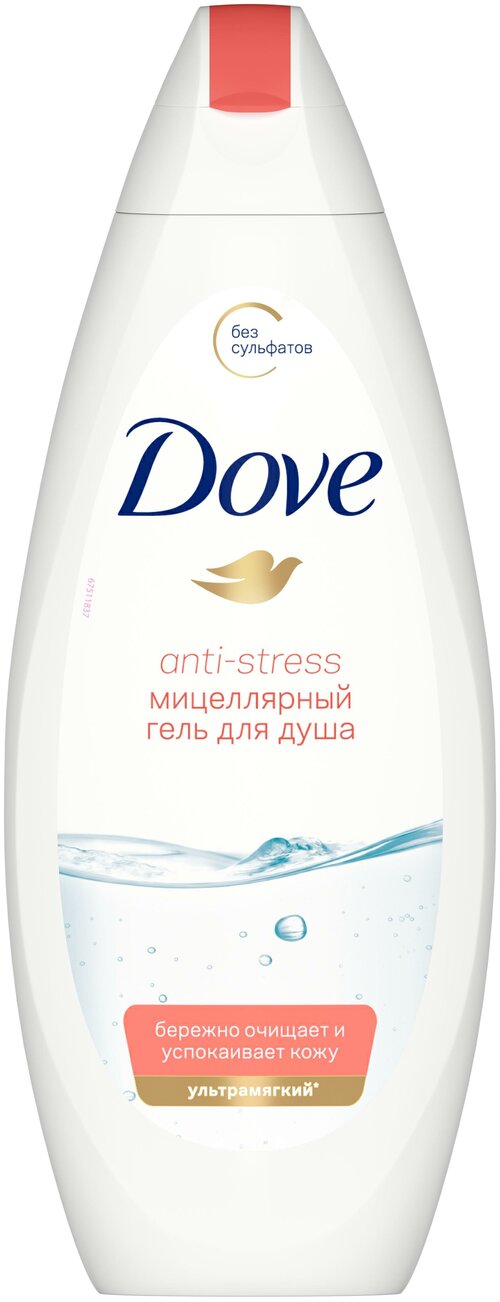 Гель для душа Dove Мицеллярный Anti-stress, 250 мл, 286 г